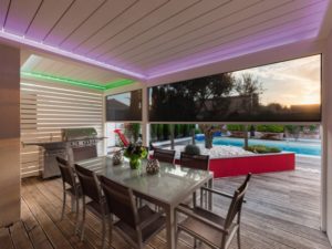 outdoor enclosure and swim spa