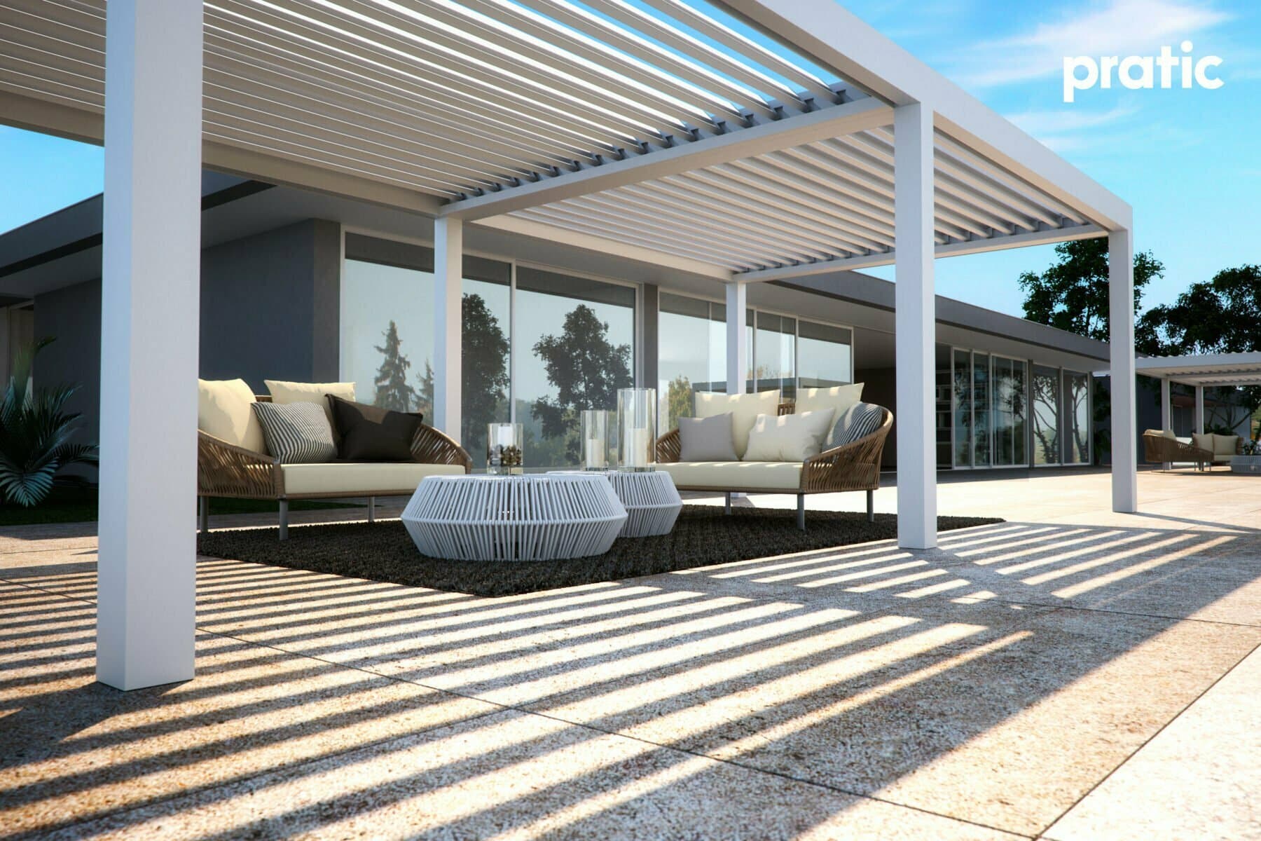 Pratic Vision pergola, awning, free standing