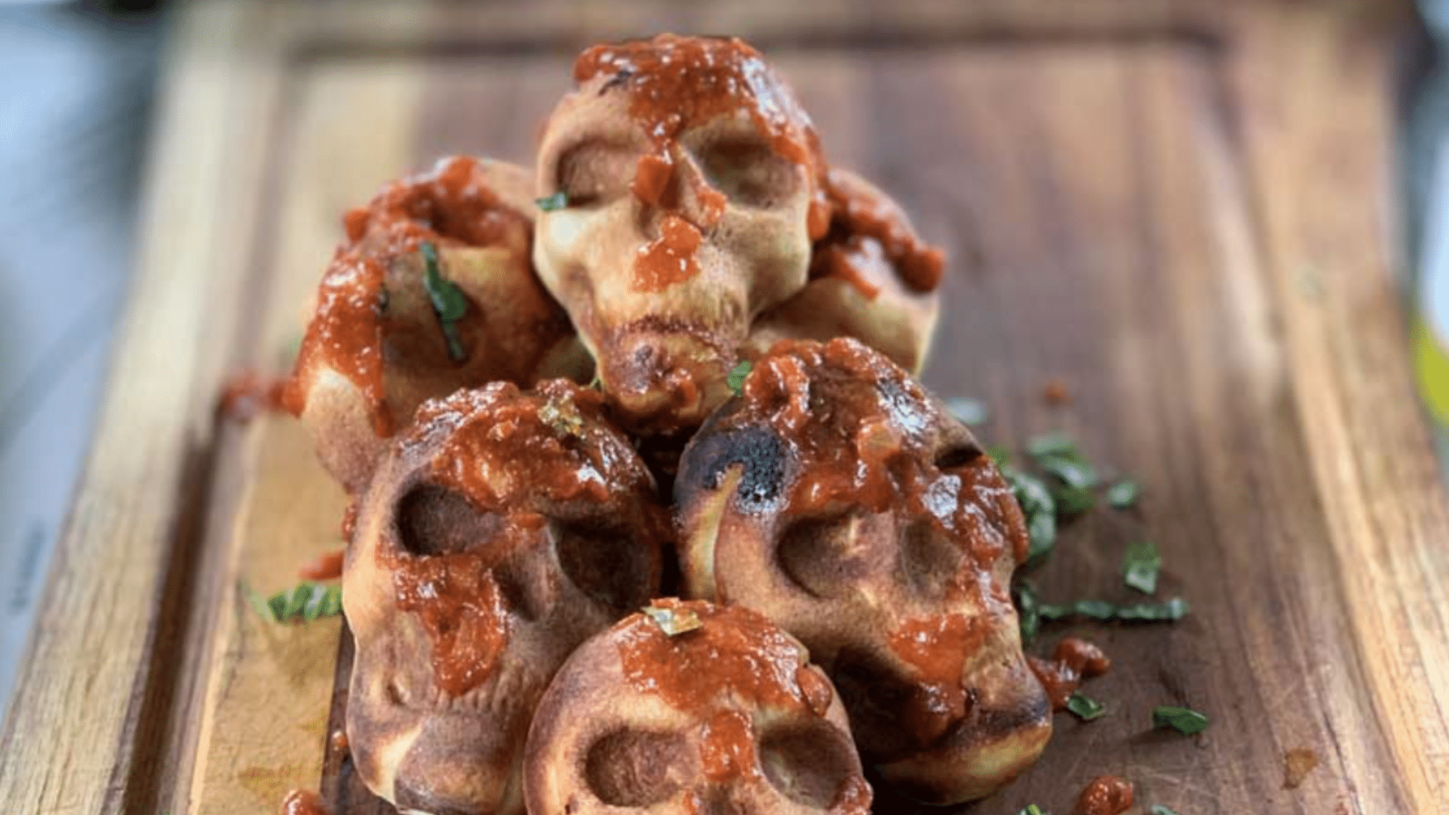 Haunted Skulls Pizza Pockets